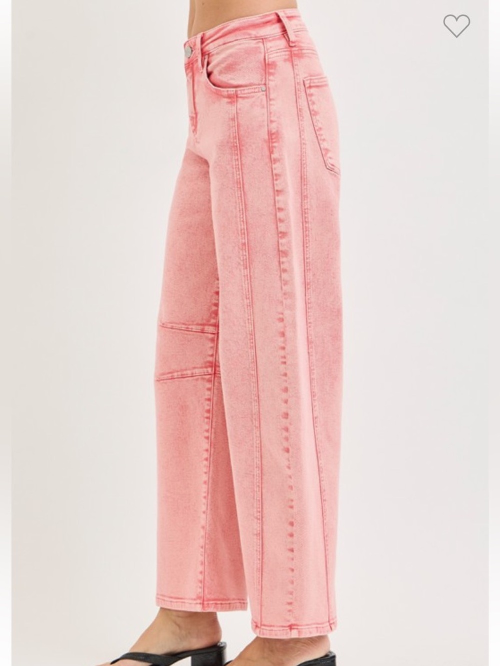 200. Risen Strawberry Pink Barrel Pink Jeans NEW - Picture 3 of 4